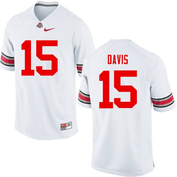 Ohio State Buckeyes #15 Wayne Davis Men Football Jersey White
